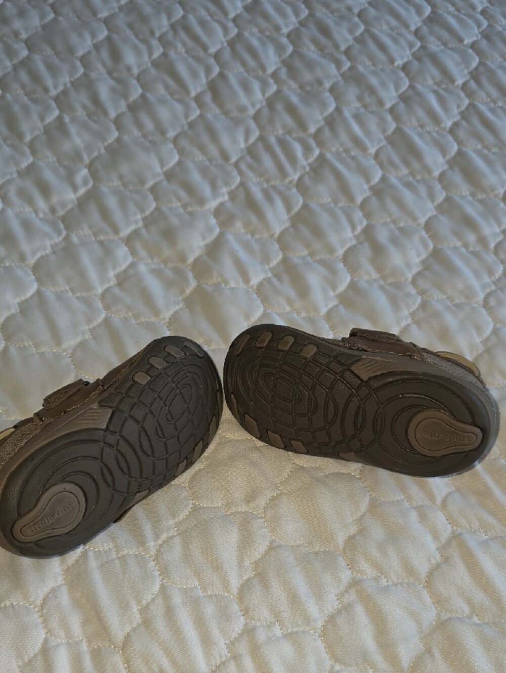 Stride Rite Brown Baby, Toddler Shoe, Moccasins w/Hook-and-Loop Strap Sz 5M NEW - Picture 9 of 9